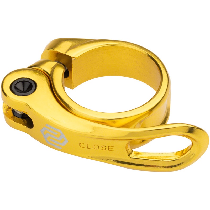 Promax QR-1 Quick Release Seatpost Clamp – 34.9mm Gold