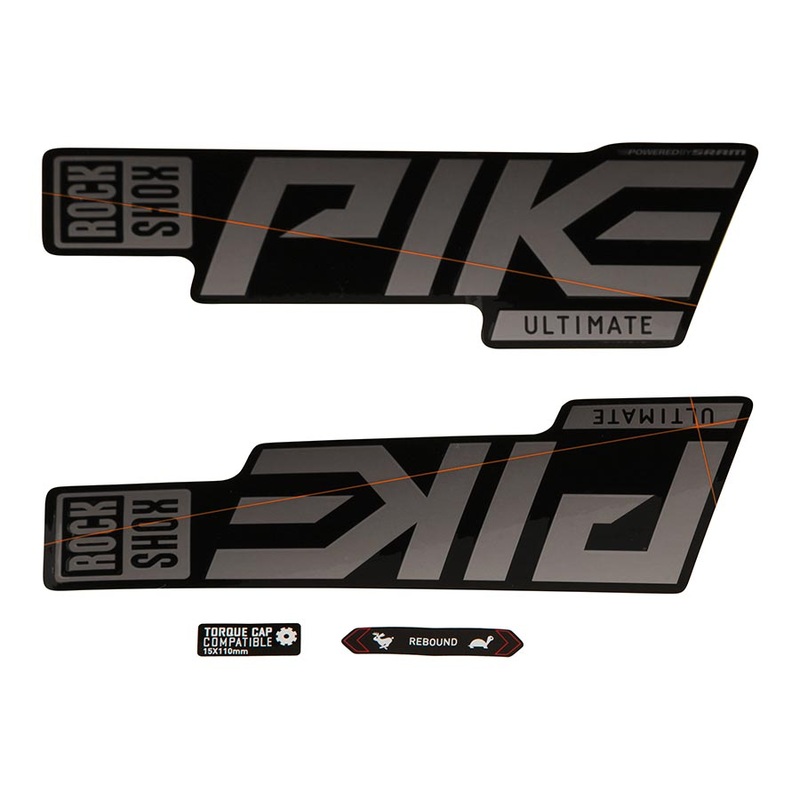 Rockshox Fork Decal Kit – Pike Ultimate 27.5″/29″ Gloss Polar Foil/High Gloss BLK