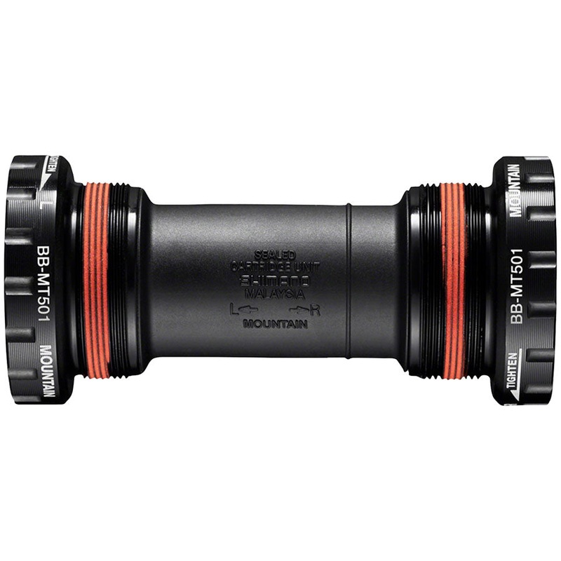 Shimano BB-MT501 English Bottom Bracket – English, 68/73mm, Fits Hollowtech II Spindle, Black