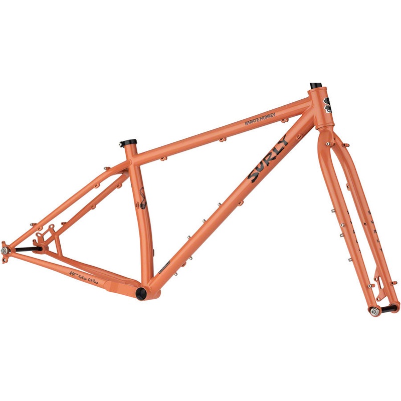 Surly Karate Monkey Frameset – 27.5″ Steel Peach Salmon Sundae X-Large