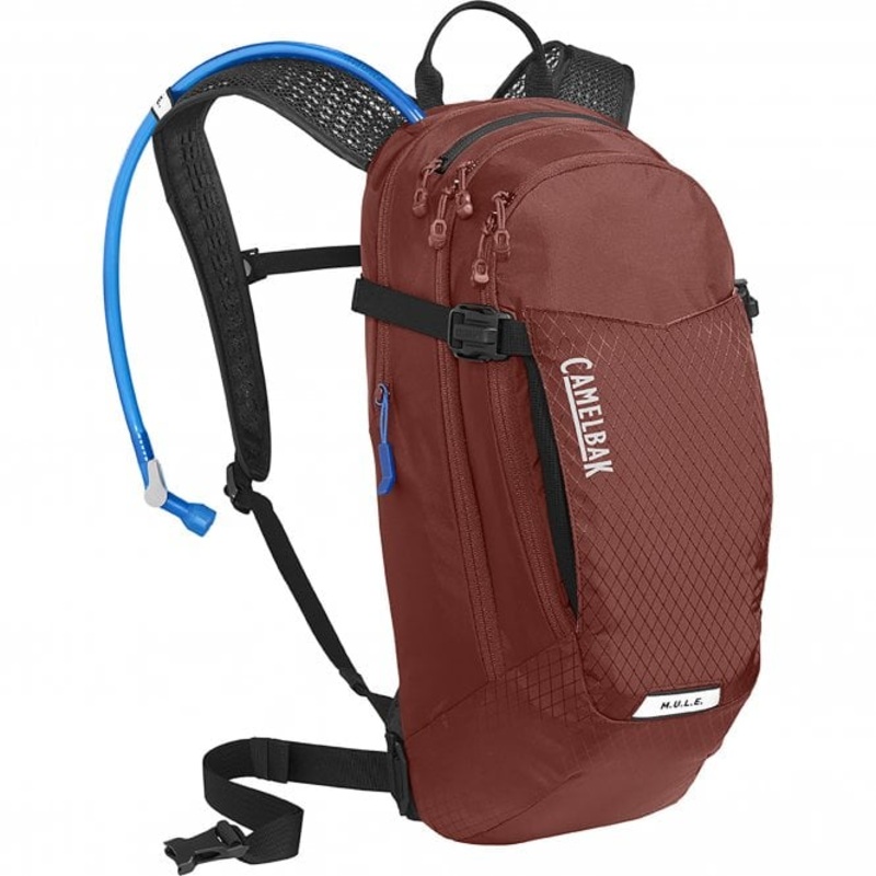 Camelbak M.U.L.E. 12 Hydration Pack – Fired Brick-Black Fired Brick – Black