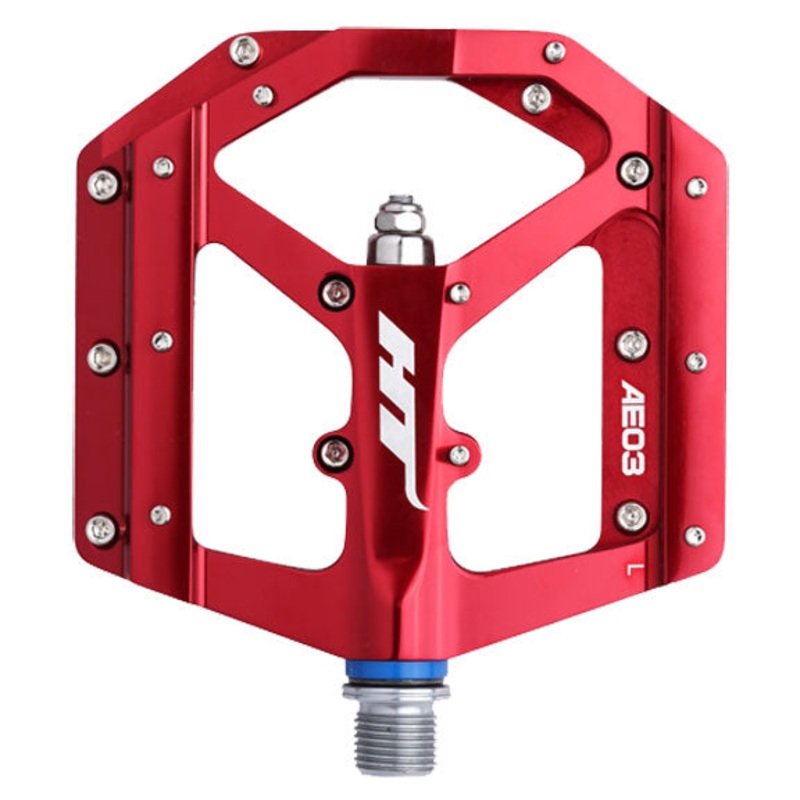 HT Pedals AE03 Evo+ Platform Pedals, CrMo – Red