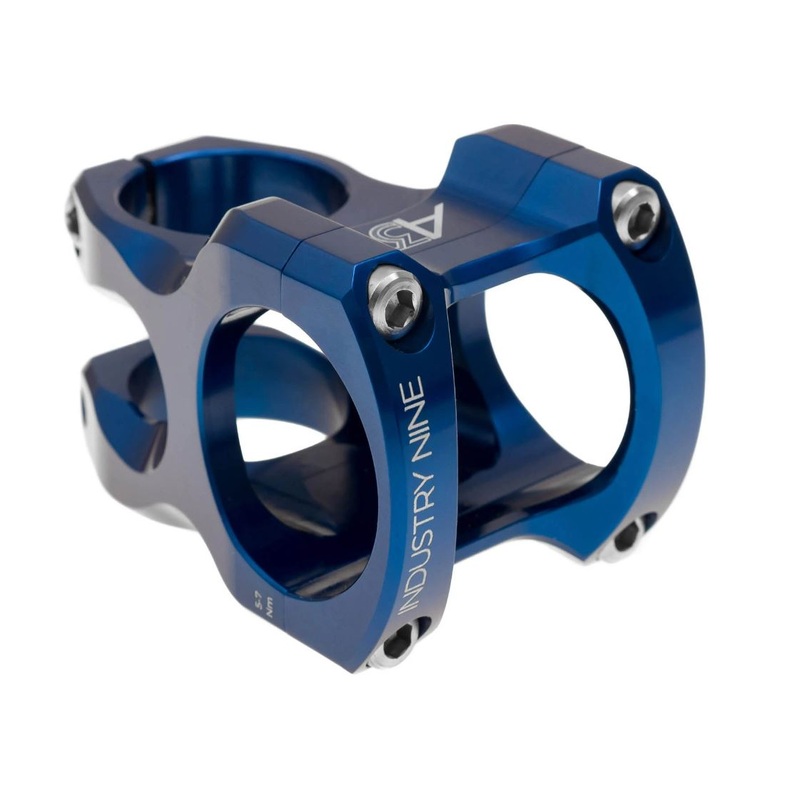 Industry Nine A35 Stem – 32mm, 35 Clamp, +/-9, 1 1/8″, Aluminum, Blue