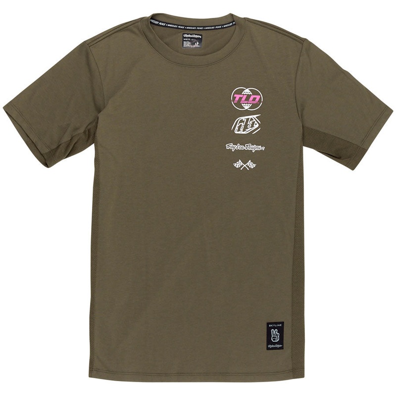 Troy Lee Designs Skyline Short Sleeve Ride Tee   Worldwide Caper, X-Large